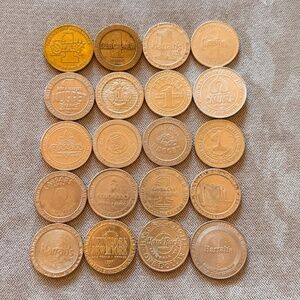 Vintage $1 Lot of 20 Misc. Casino Gaming Tokens